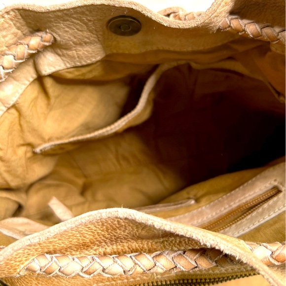 Free People Balera Del Mar Bucket Bag in Caramel NWT - Picture 9 of 10